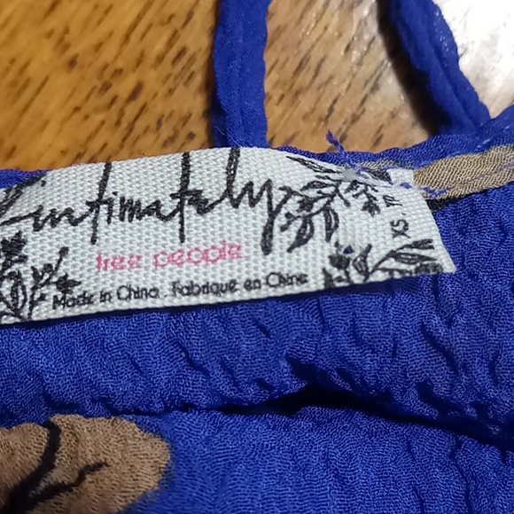 Free People Womens XS SHEER Dress PURPLE Preowned Floral Flowers Casual Work - Picture 5 of 10